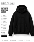 NØIR Avenue Oversized Hoodie — Noir Black
